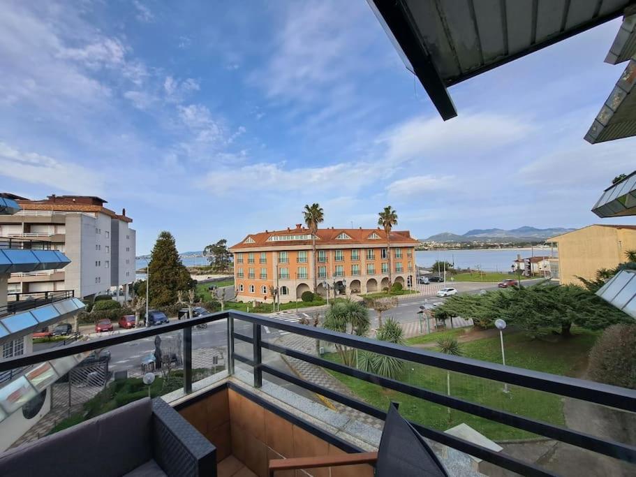 Baiona, Primera Linea De Playa Ladeira, Terraza. Exteriér fotografie